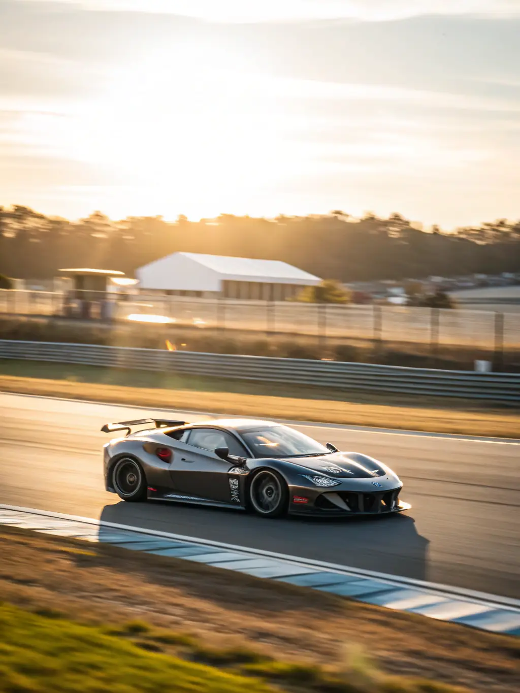 An image of a professional race car on a track, symbolizing the competitive opportunities and high standards of the programs.