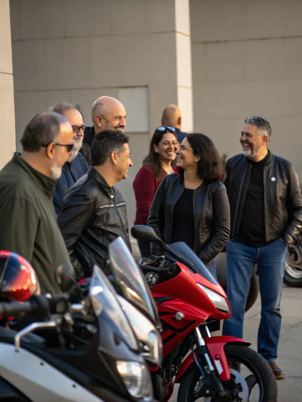 An image of a diverse group of people participating in a motor sports event, highlighting inclusivity and community engagement.